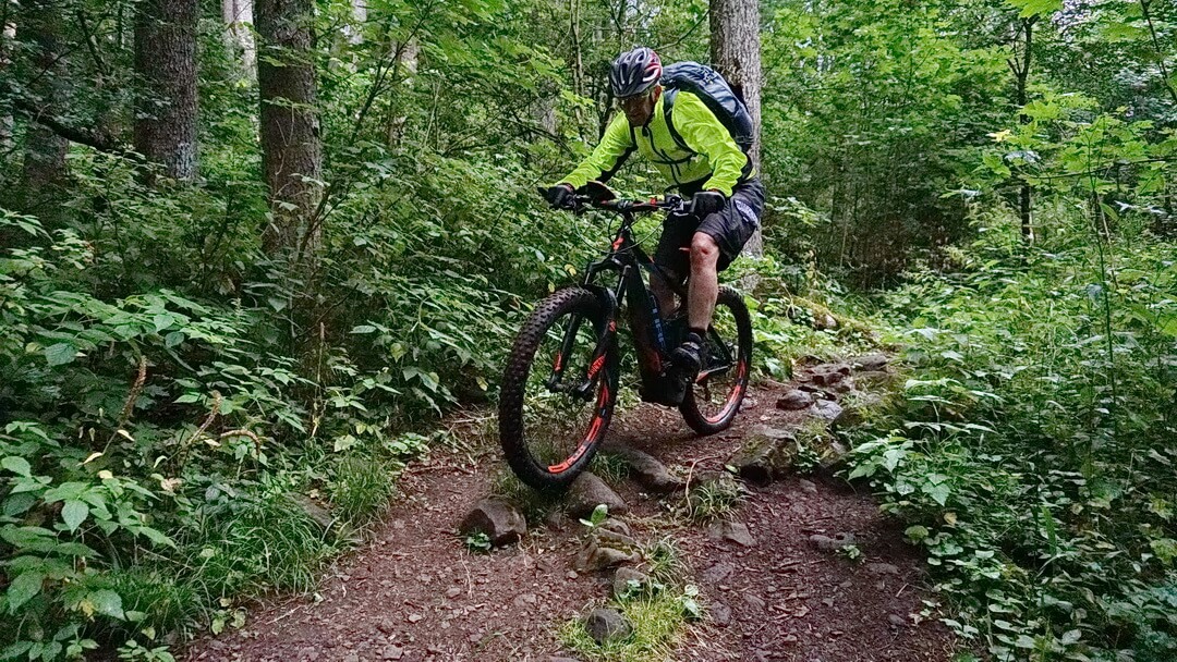 Traileinlage in Richtung Schwarzbachgraben